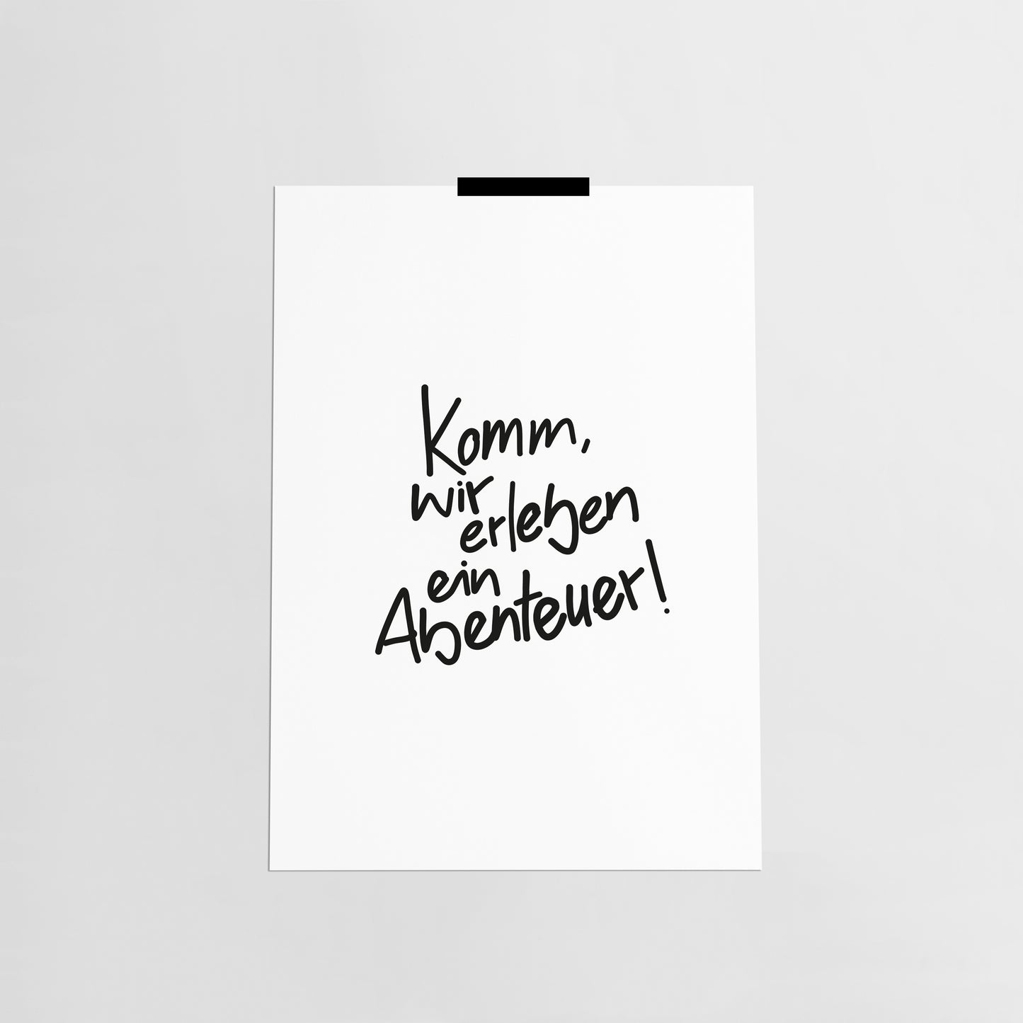Komm, wir erleben ein Abenteuer / Poster