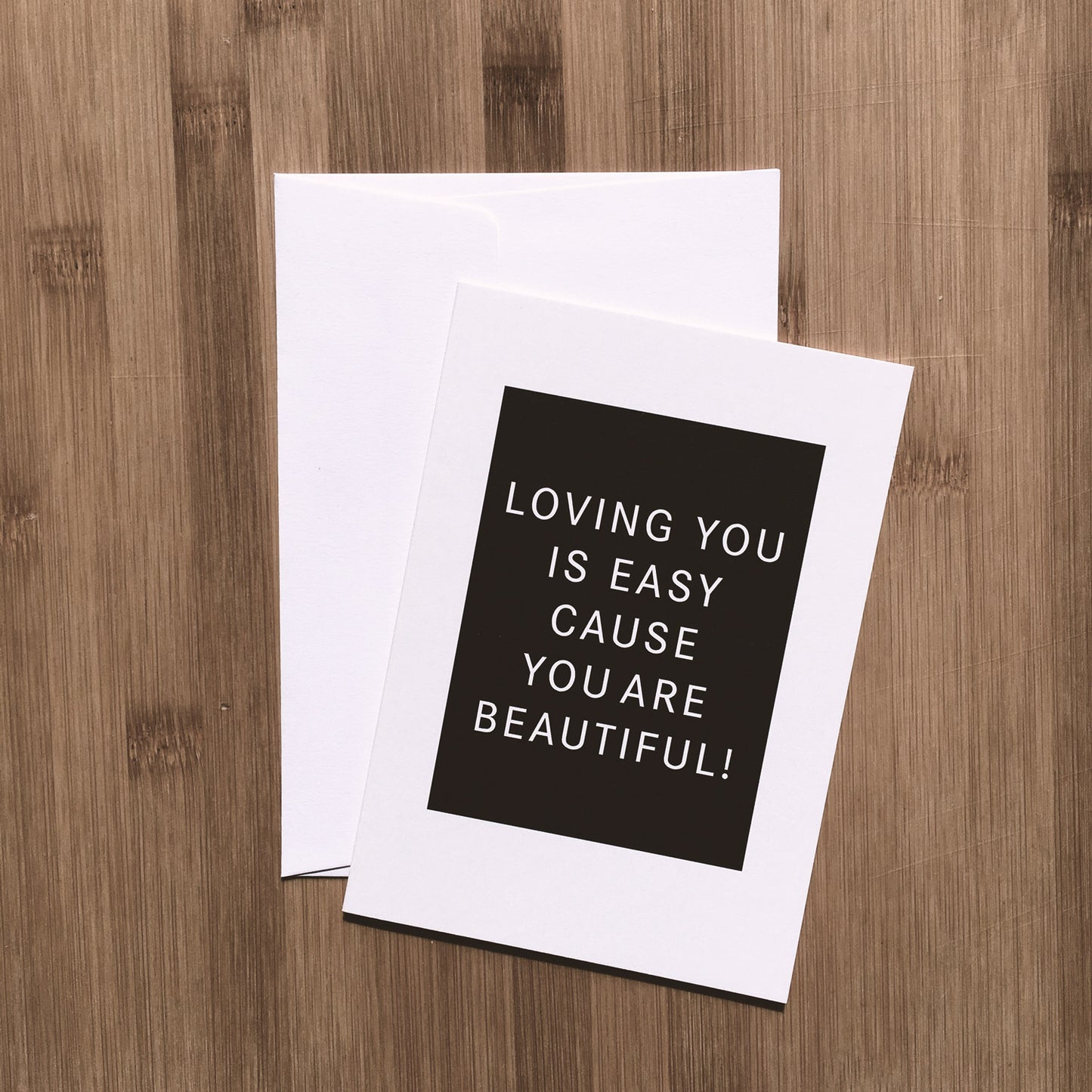 Loving you is easy / Klappkarte