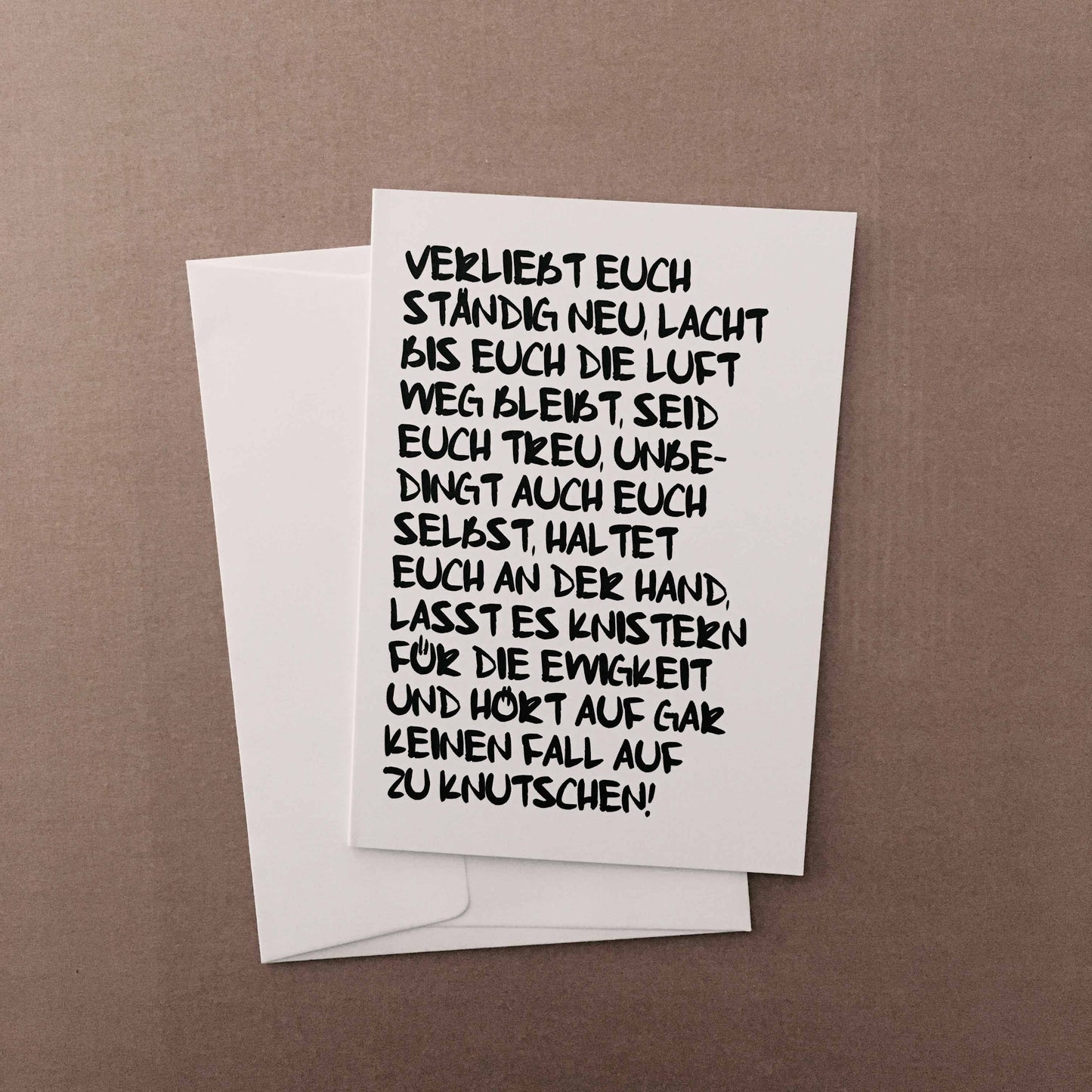 Verliebt euch / Klappkarte