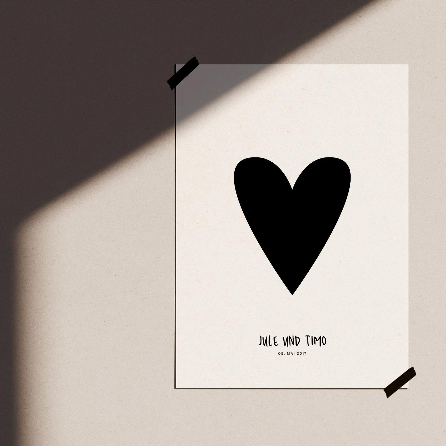 Heart / Personallisiertes Poster