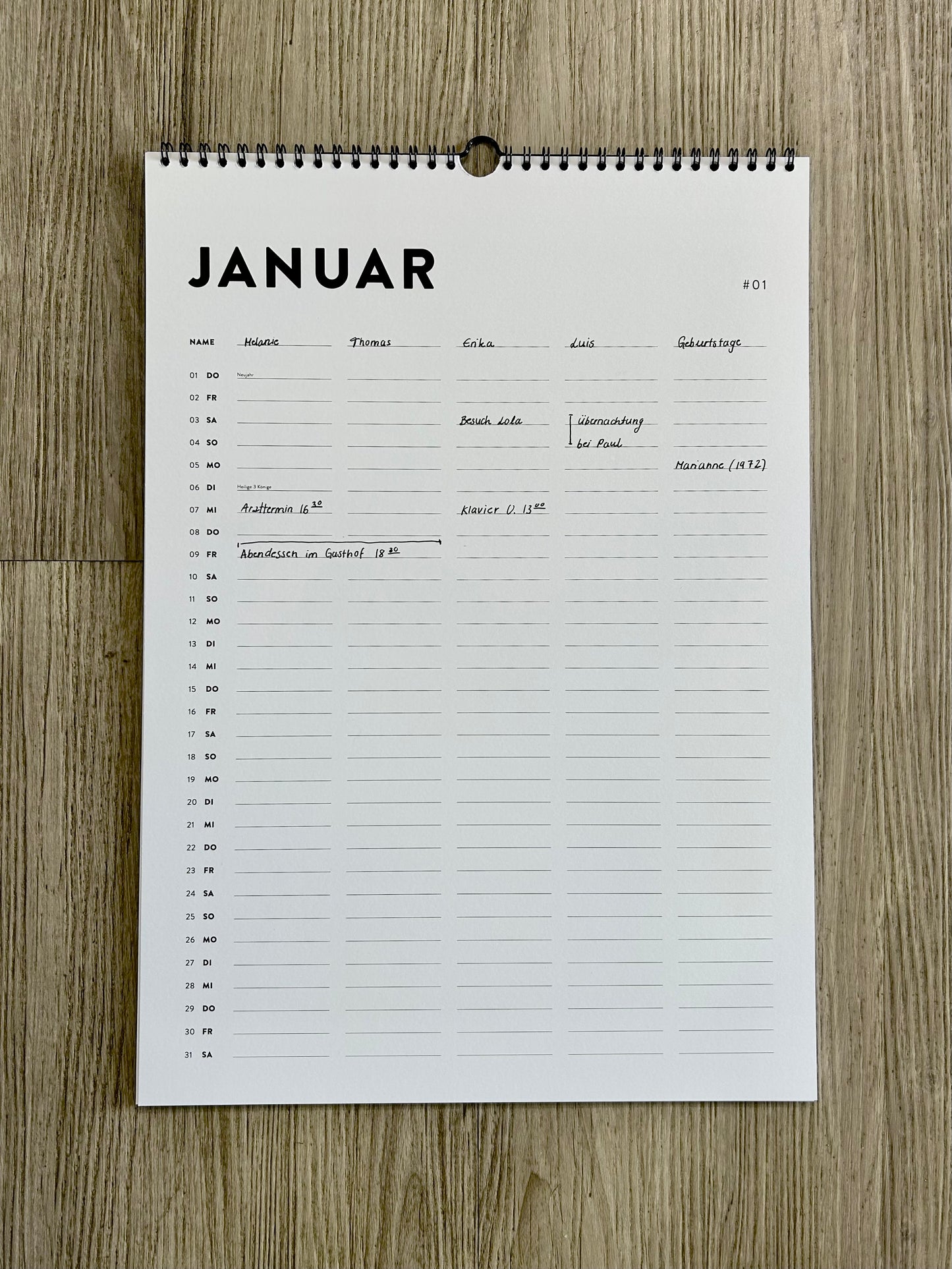 Familienkalender 2026