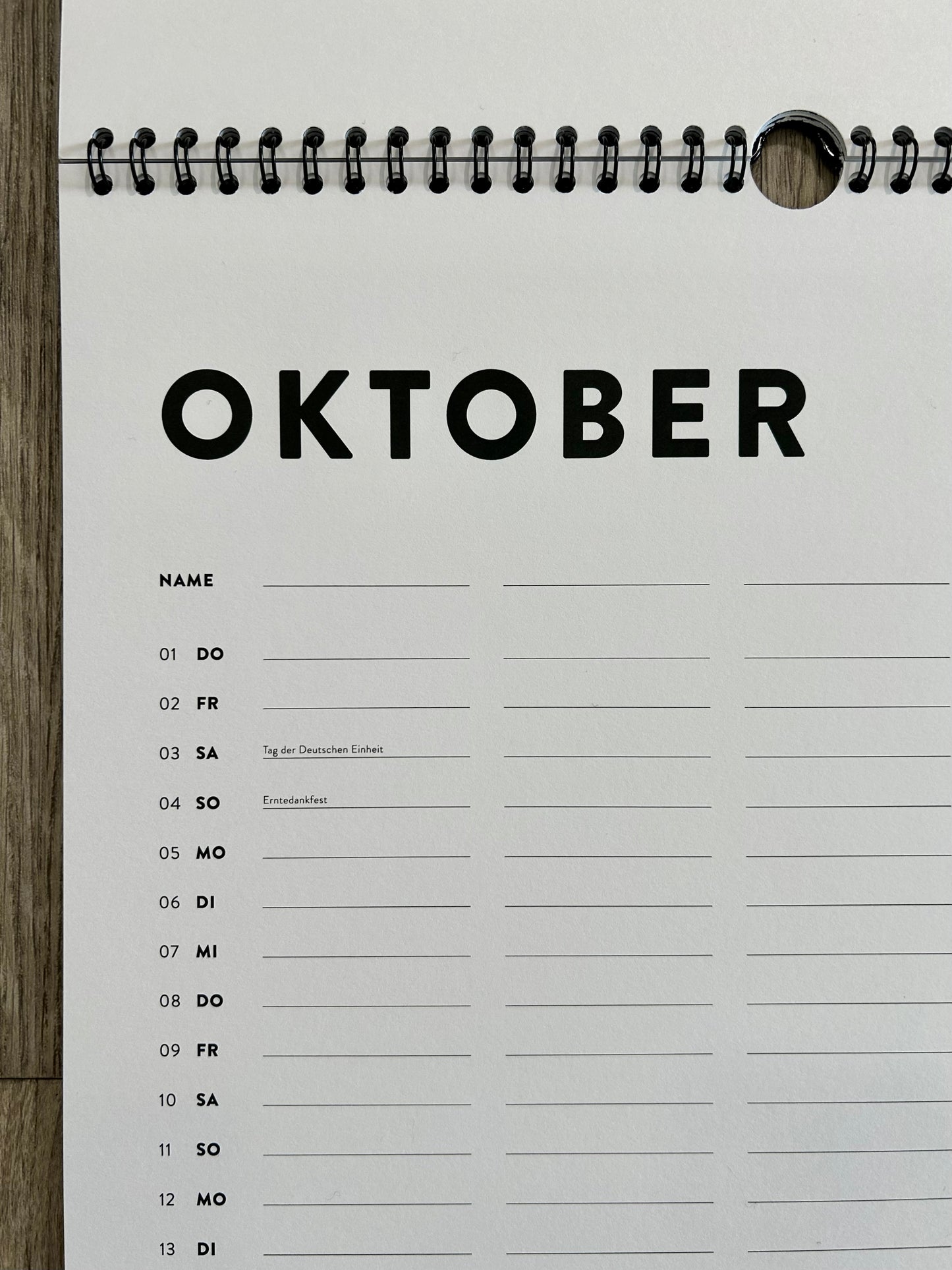 Familienkalender 2026