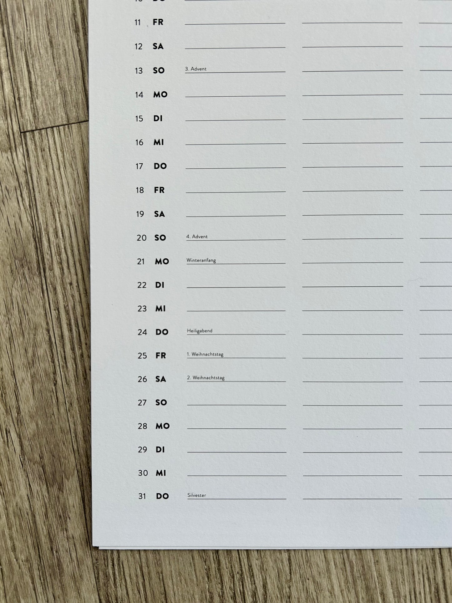 Familienkalender 2026