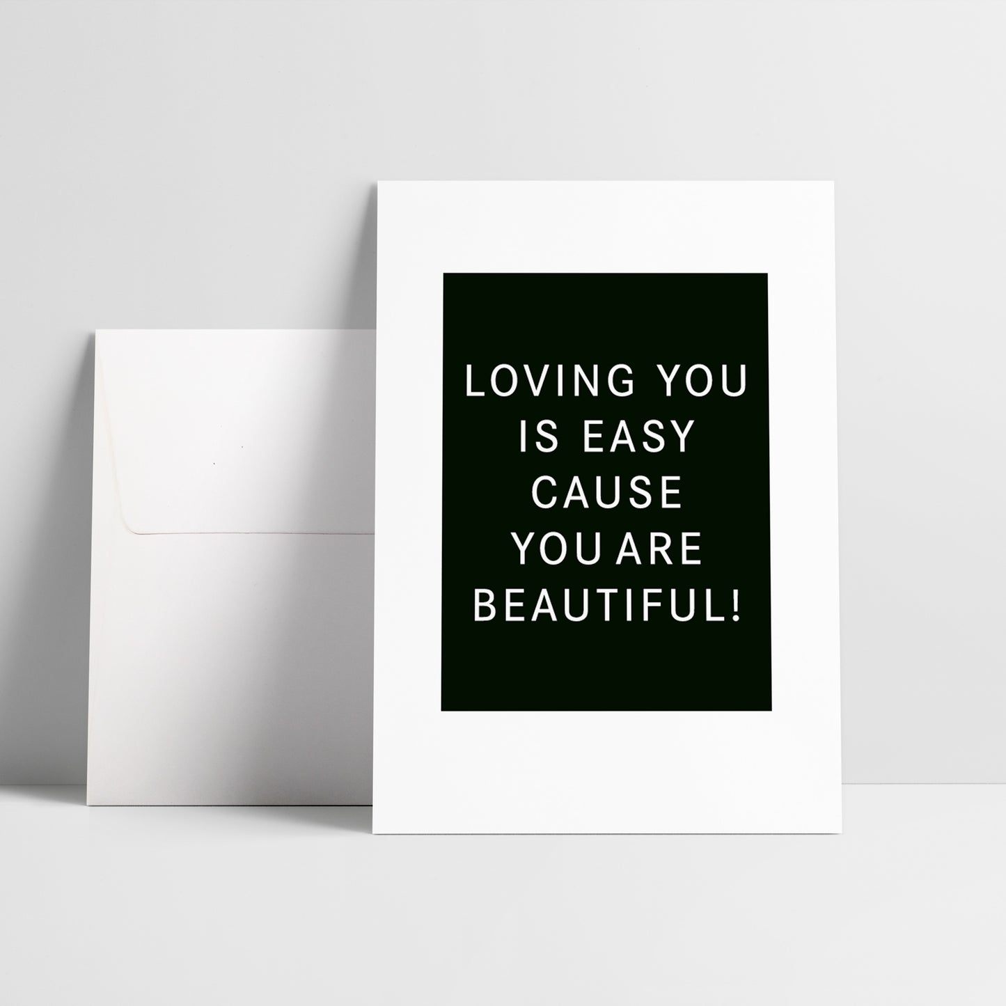 Loving you is easy / Klappkarte