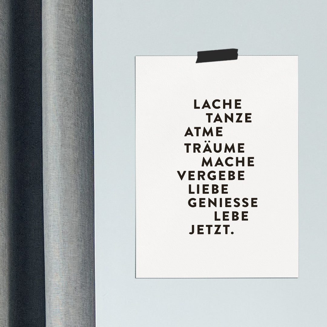 Lebe jetzt / Poster