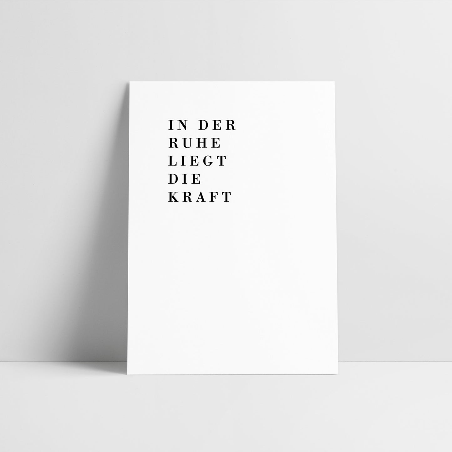 In der Ruhe liegt die Kraft