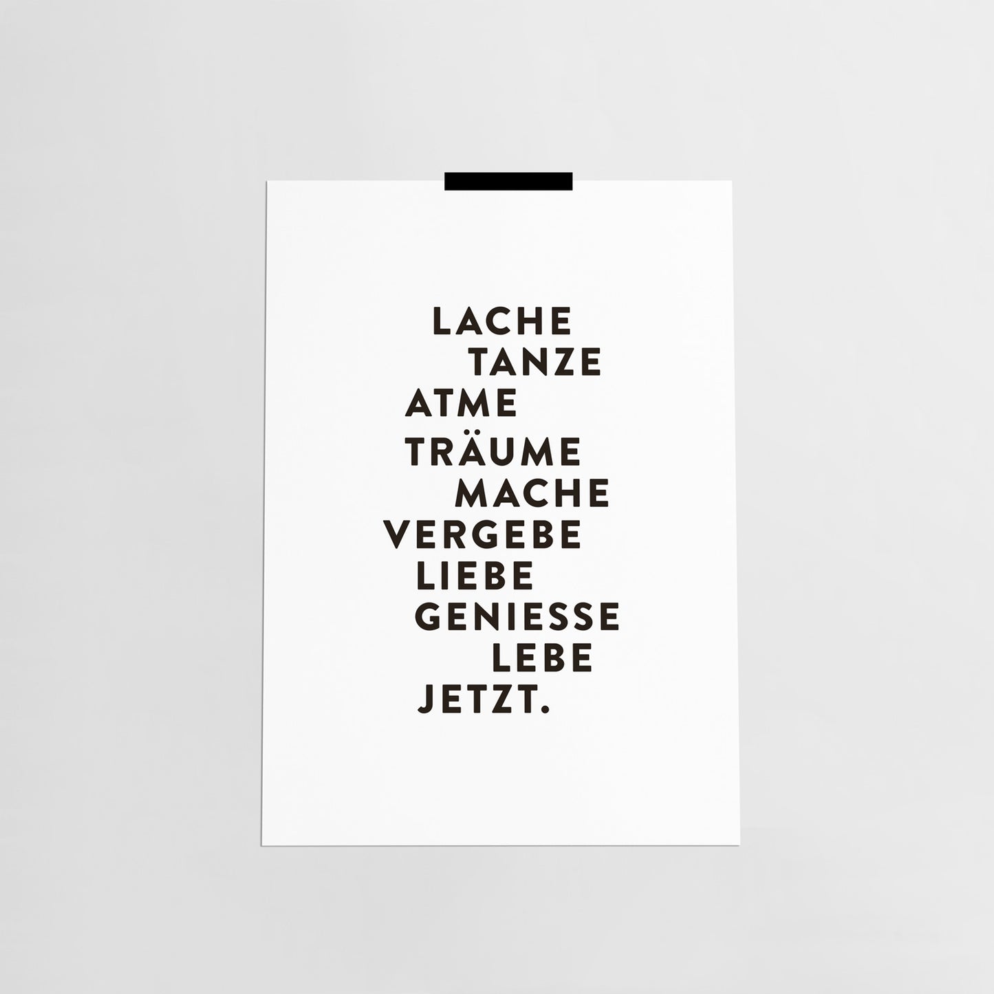 Lebe jetzt / Poster