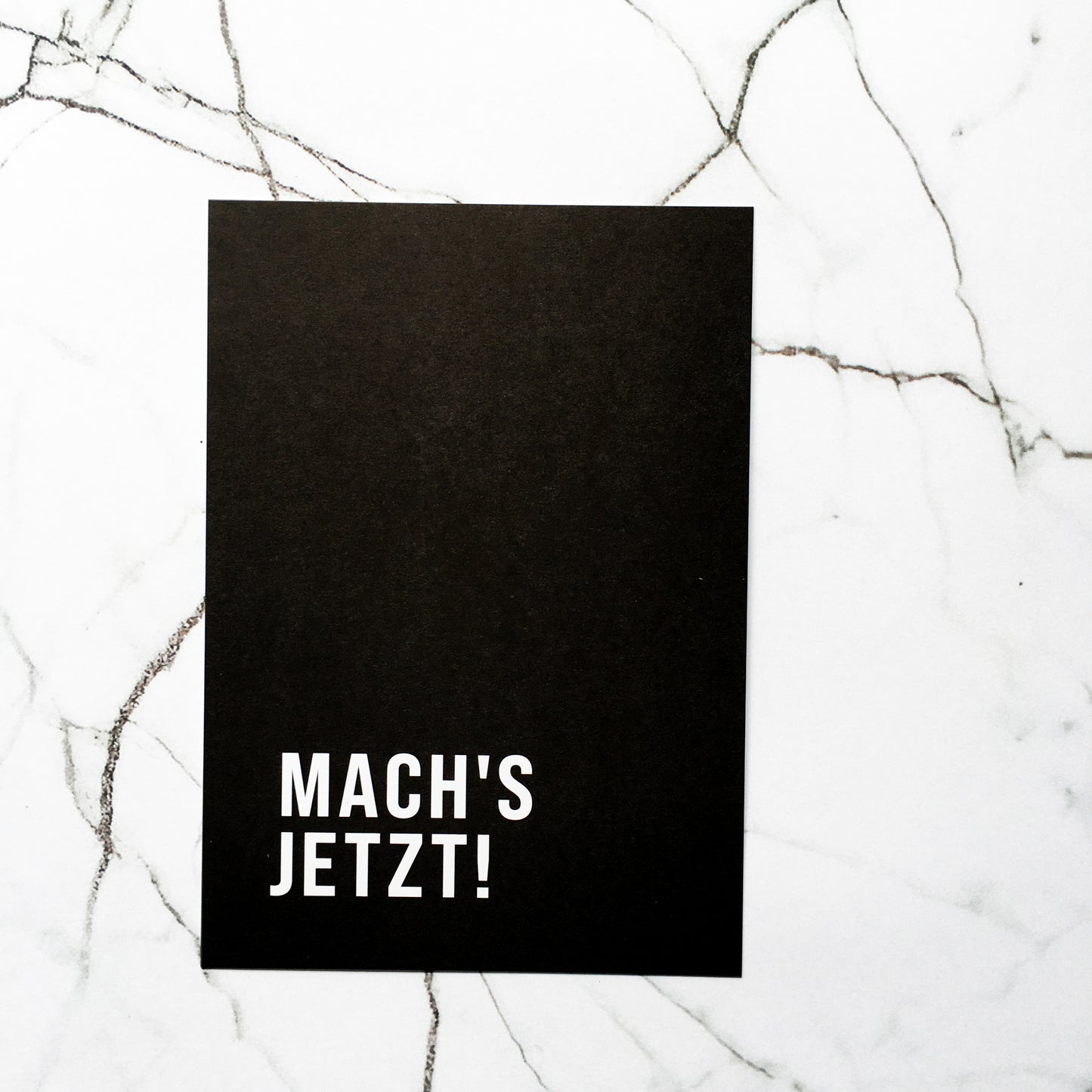 Mach's jetzt