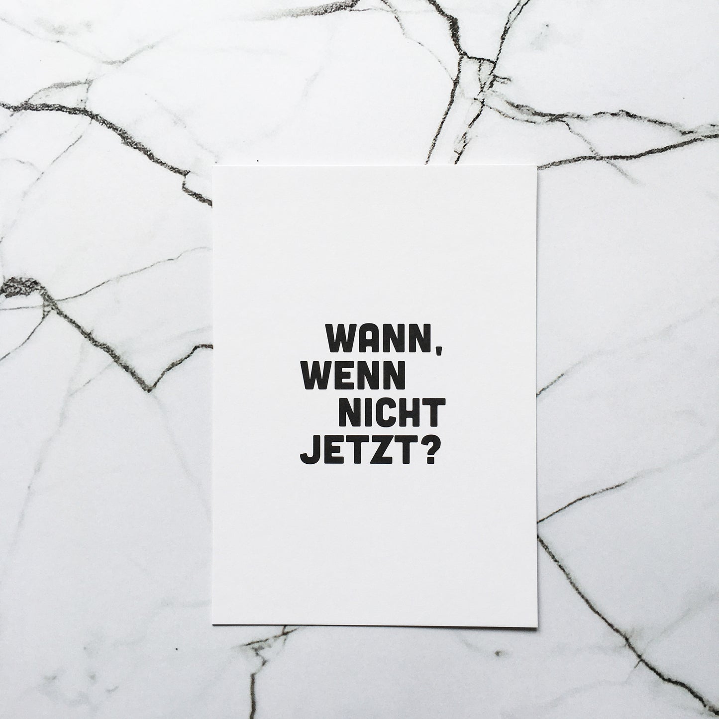 Wann, wenn nicht jetzt