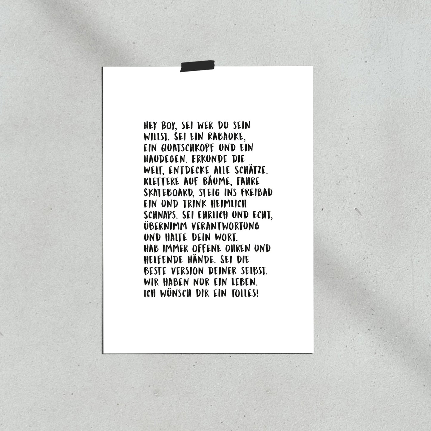 Hey Boy / Poster
