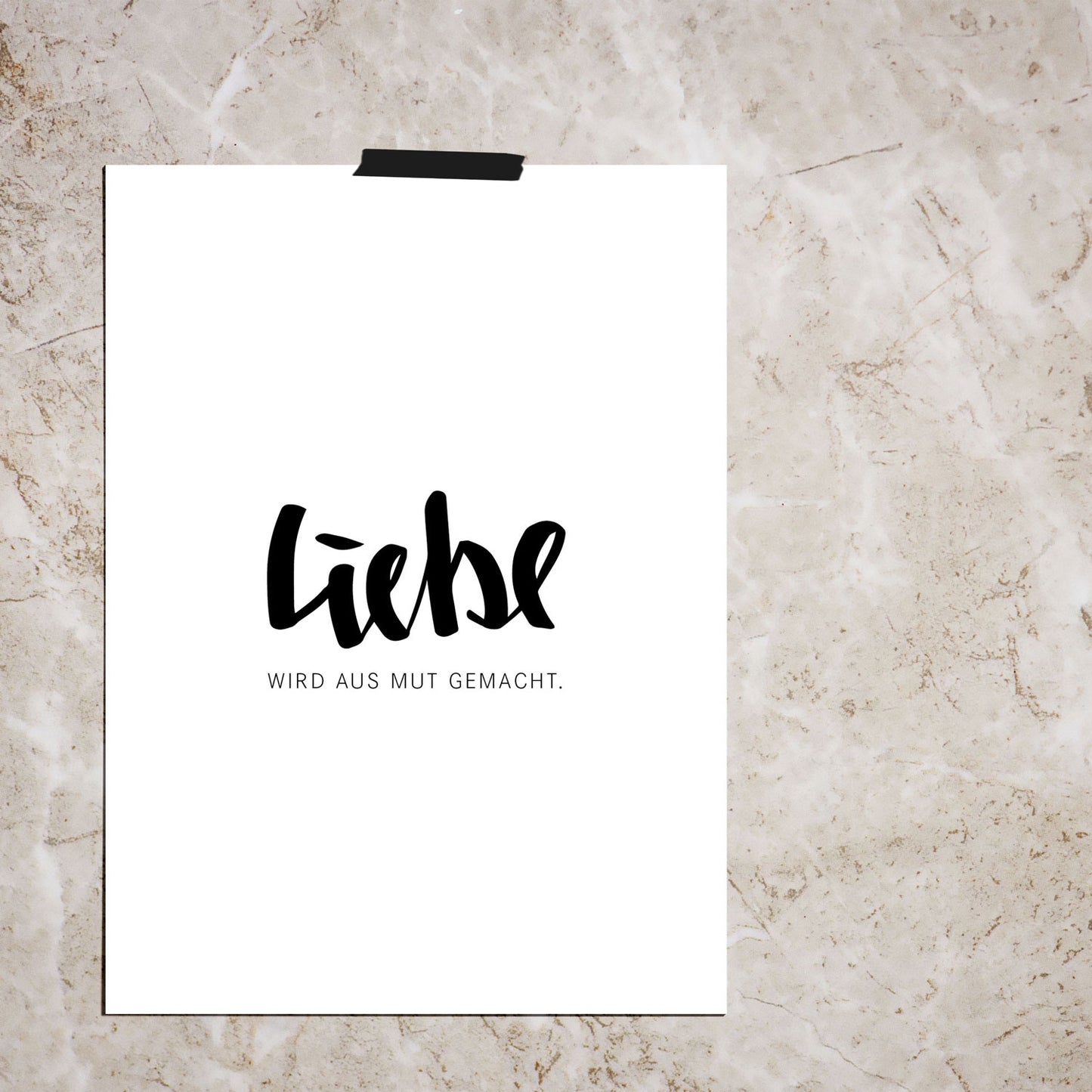 Liebe wird aus Mut gemacht / Poster