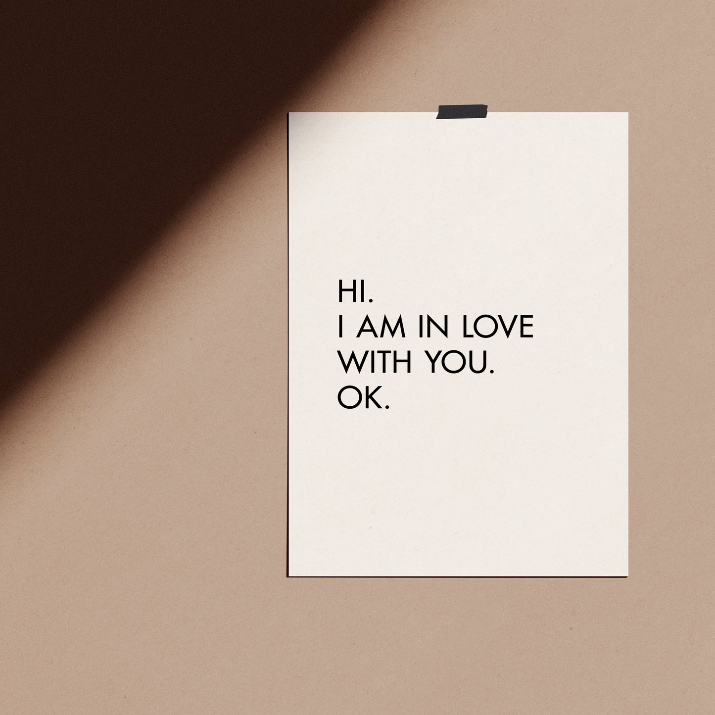 In love with you / Poster
