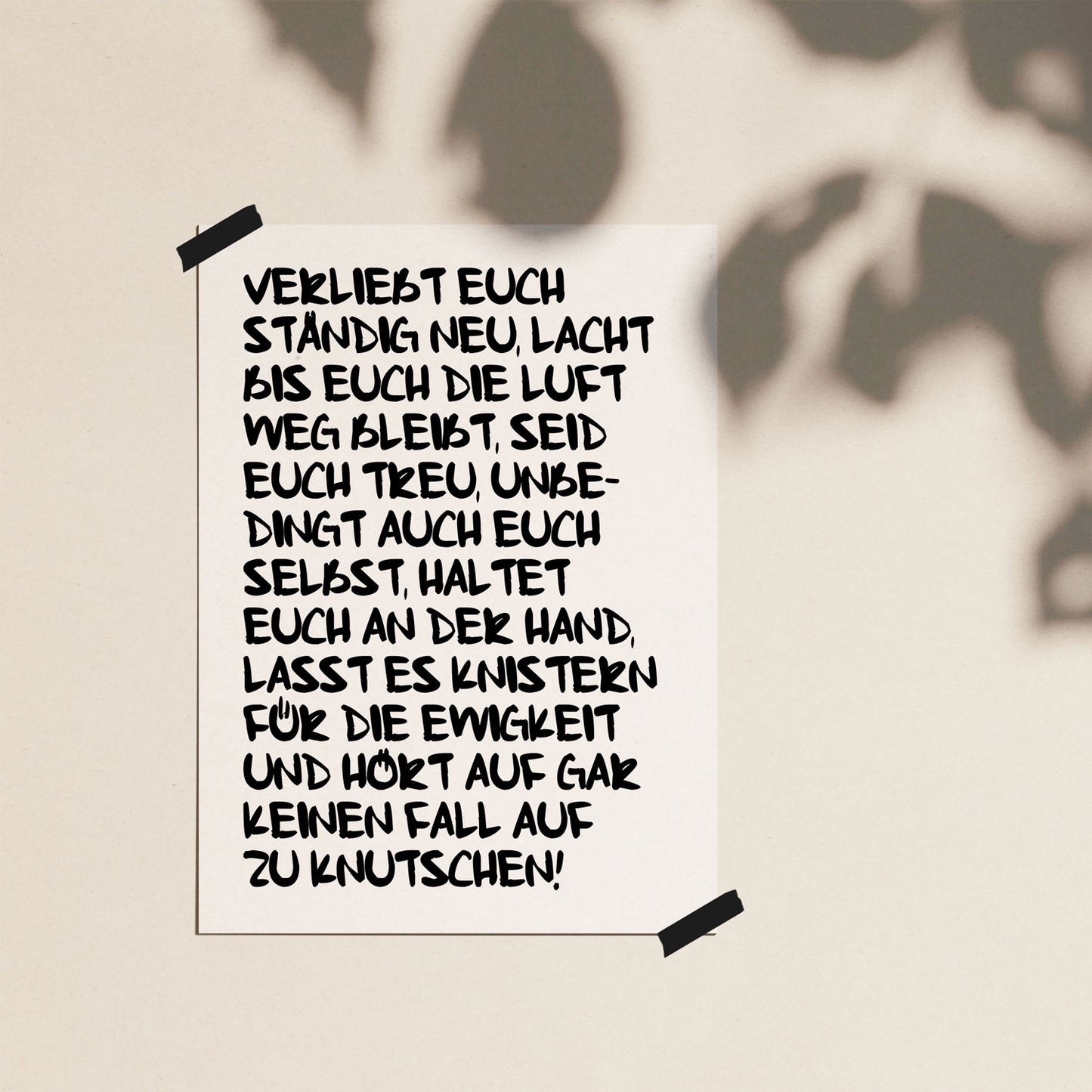 Verliebt euch / Poster
