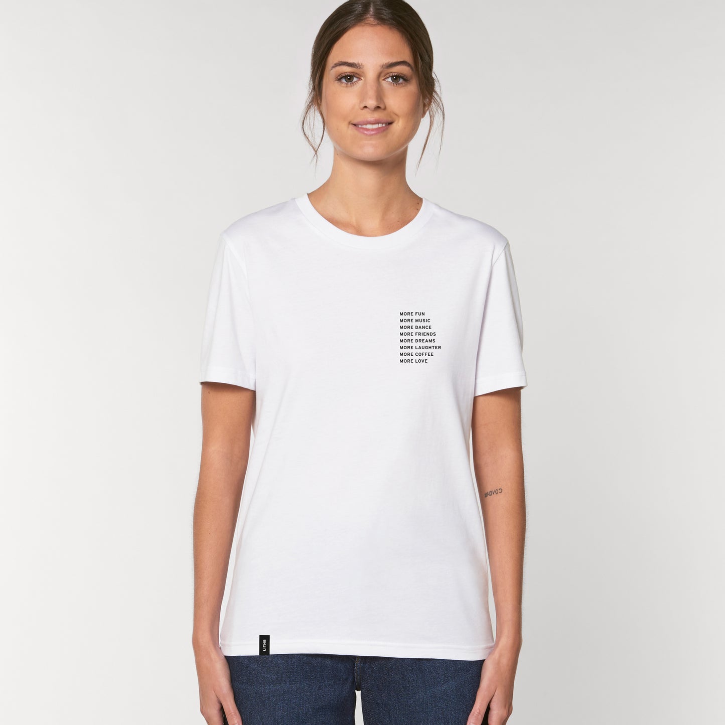 More More More / White T-Shirt