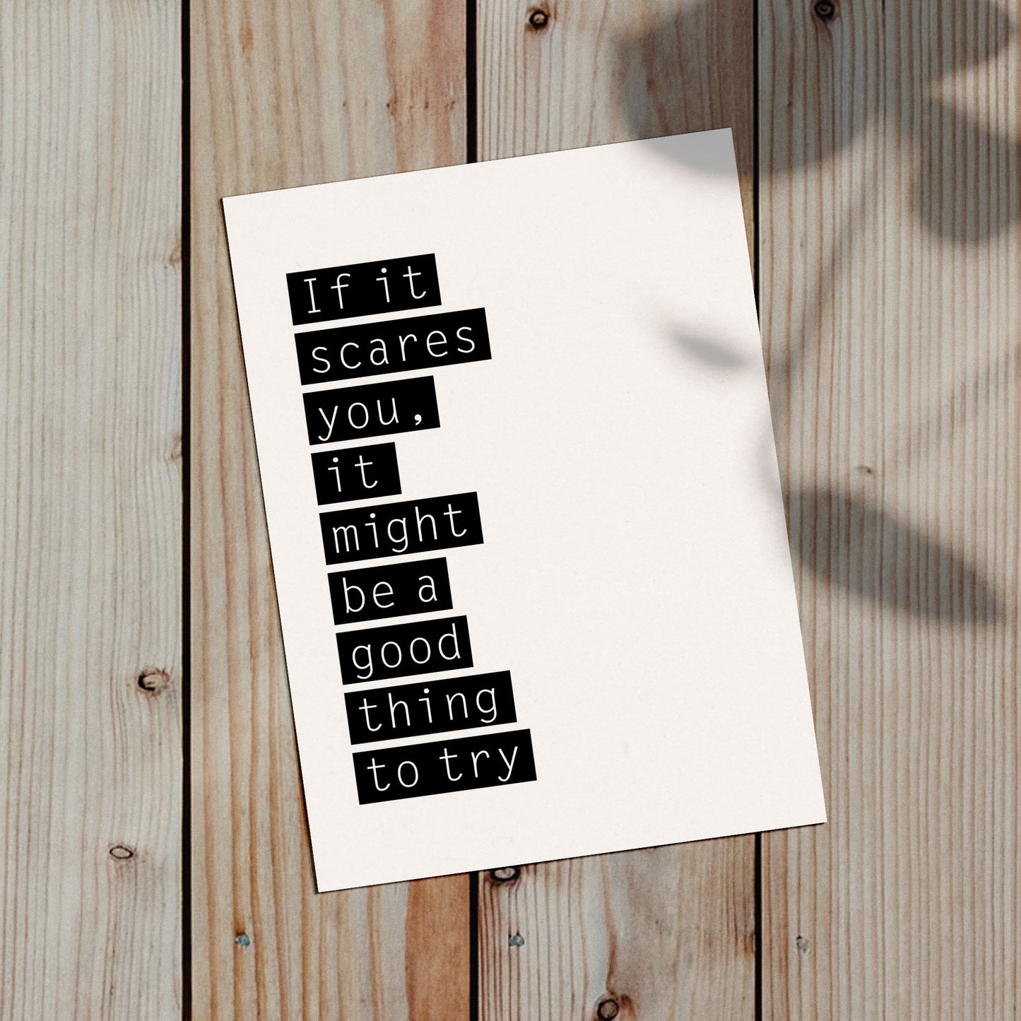 If it scares you / Poster