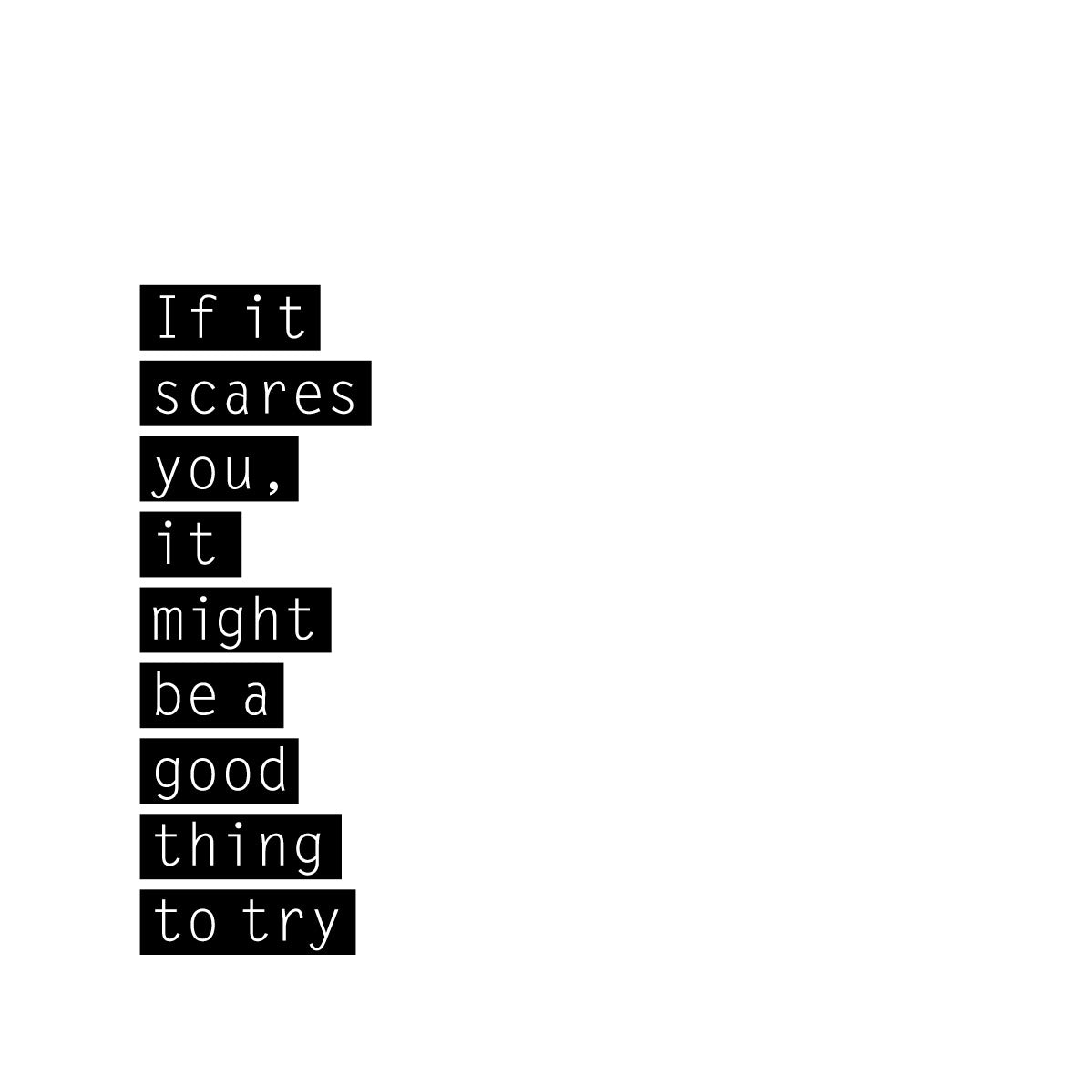 If it scares you / Poster