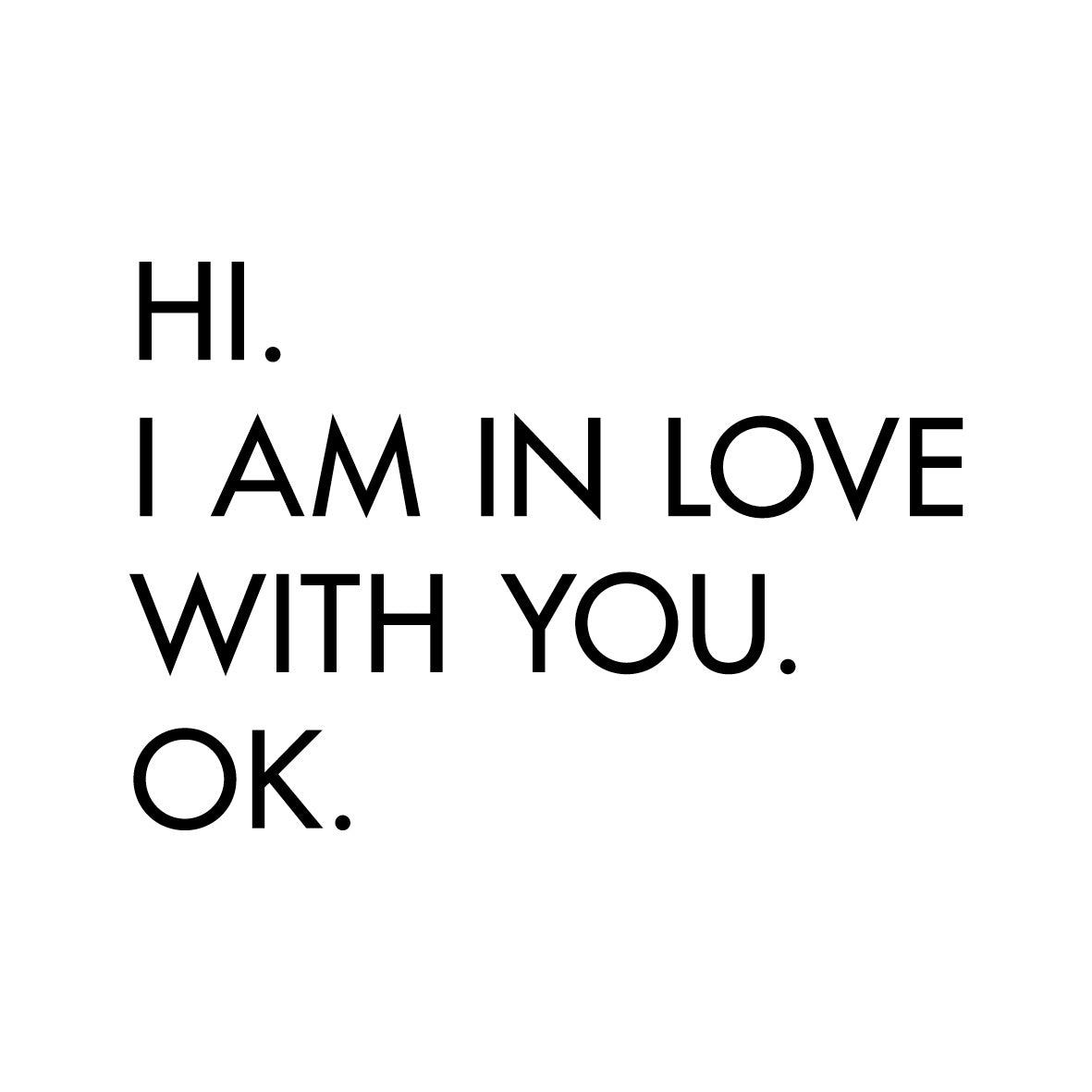 In love with you / Poster