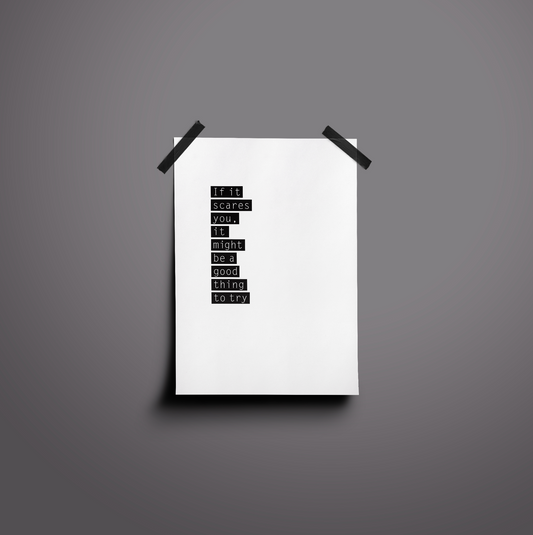 If it scares you / Poster