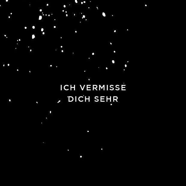 Ich vermisse dich sehr / Klappkarte
