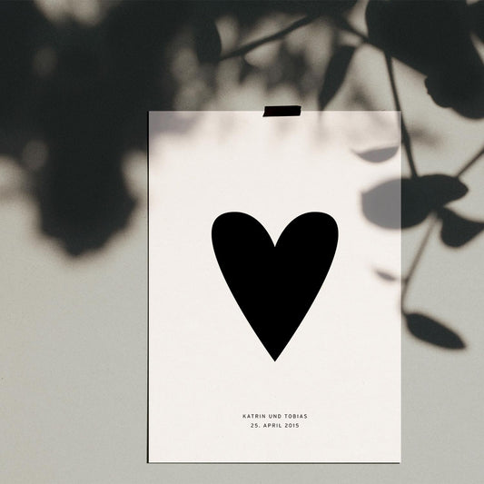 Heart / Personallisiertes Poster