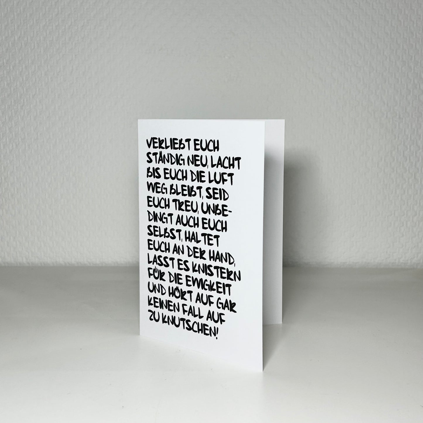 Verliebt euch / Klappkarte