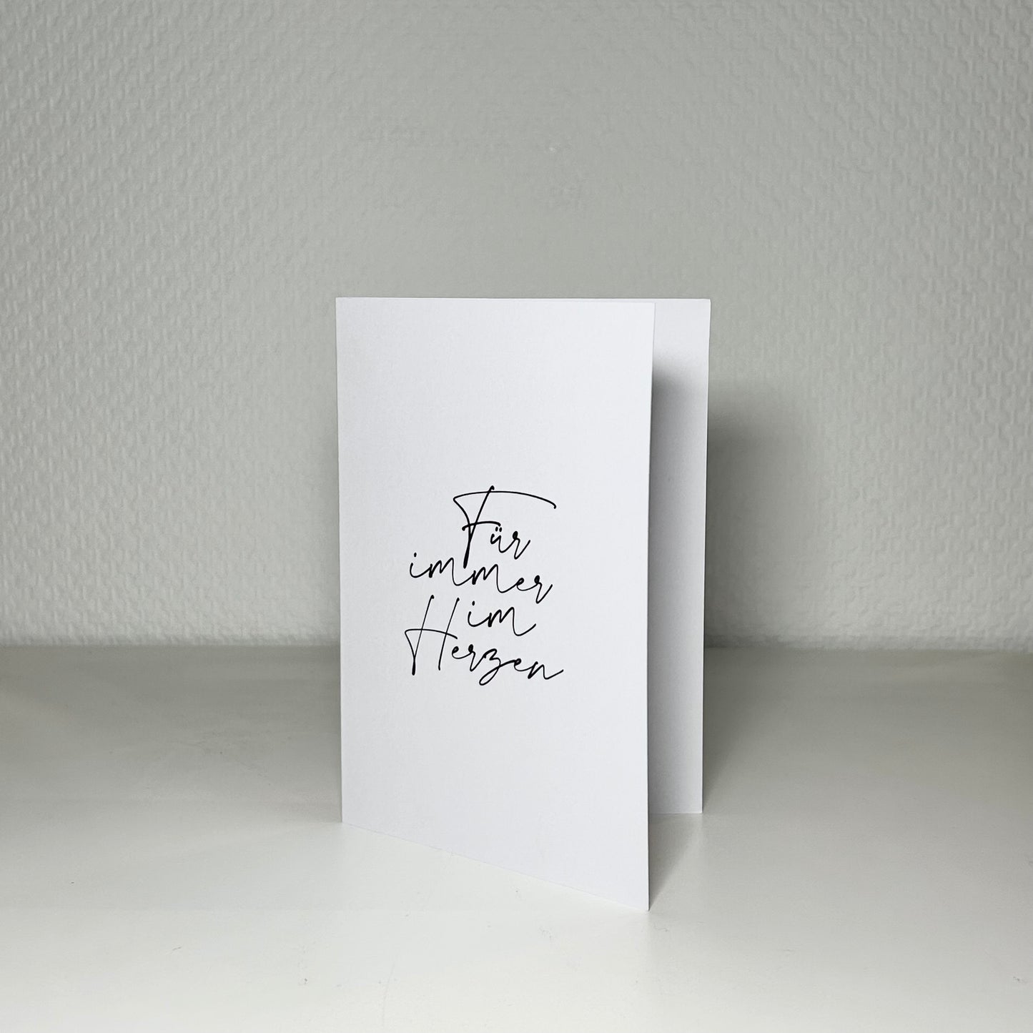 Für immer im Herzen / Klappkarte