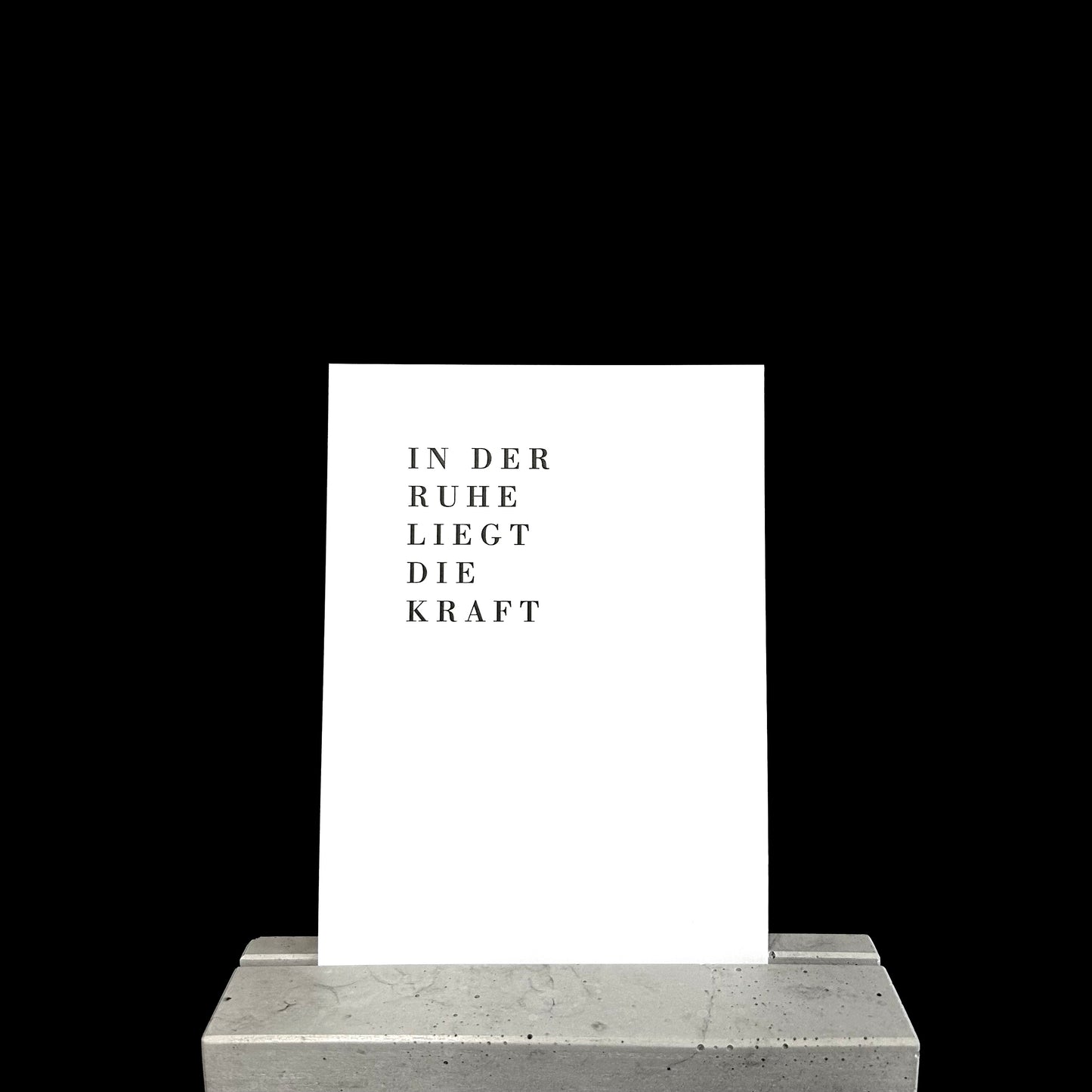 In der Ruhe liegt die Kraft