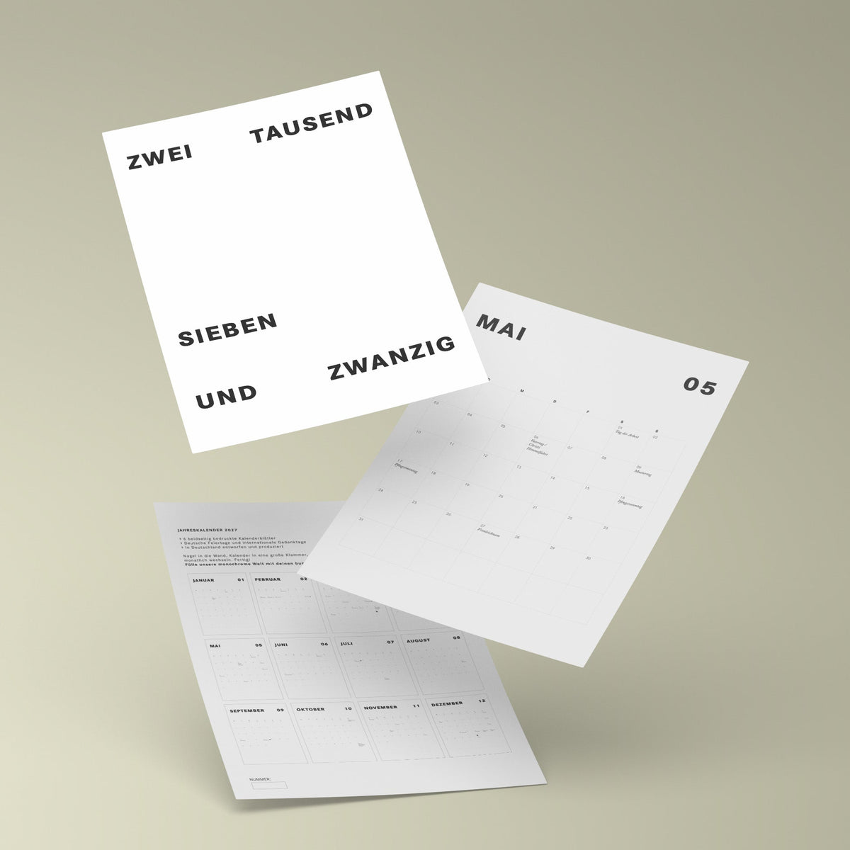 Kalender 2027 — Jetzt vorbestellen