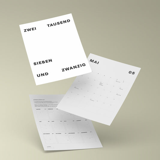 Kalender 2027 — Jetzt vorbestellen