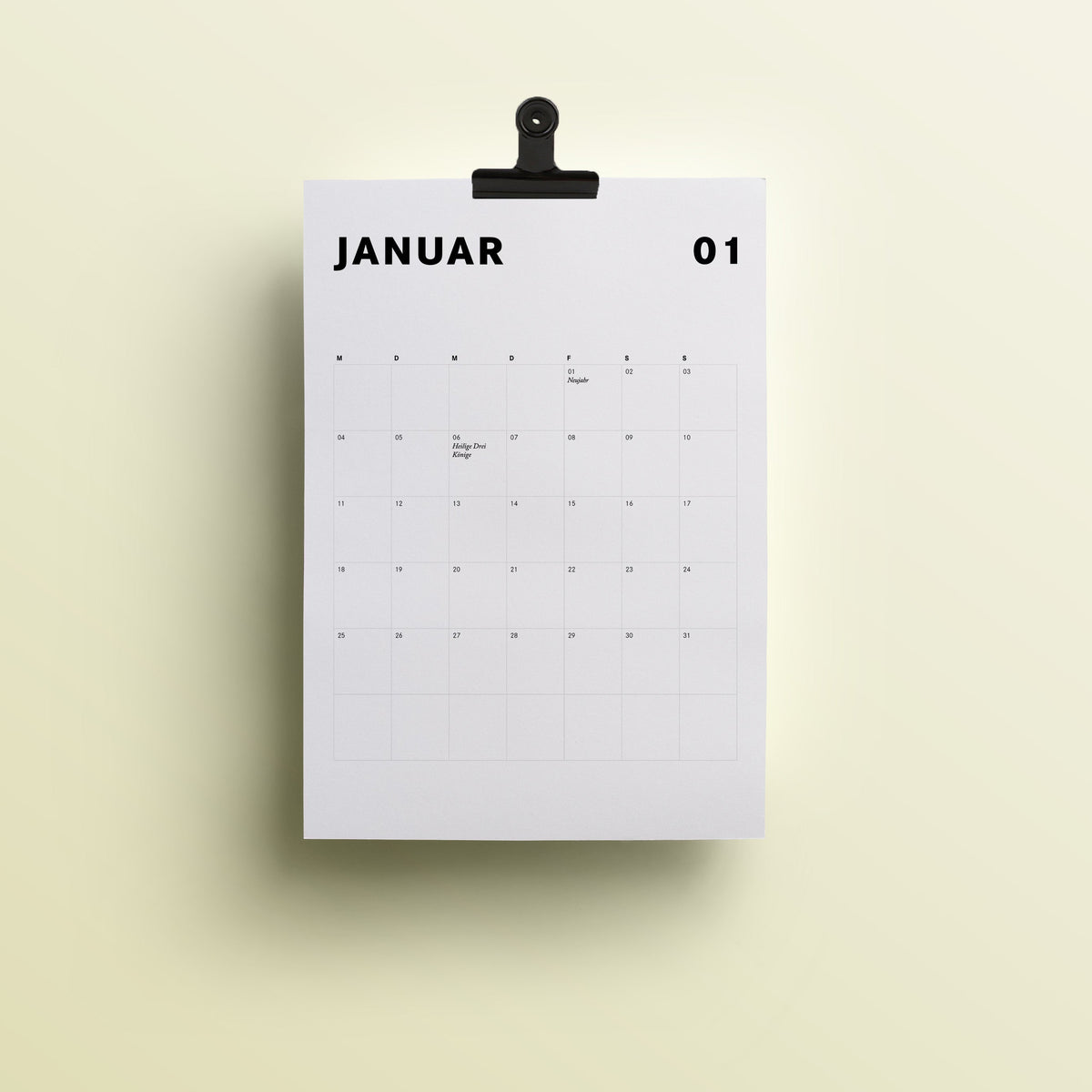 Kalender 2027 — Jetzt vorbestellen
