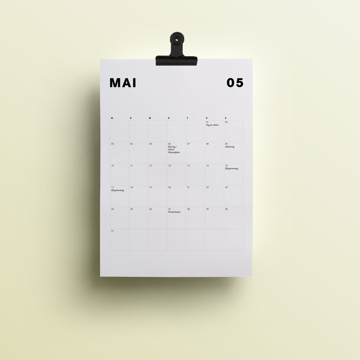 Kalender 2027 — Jetzt vorbestellen