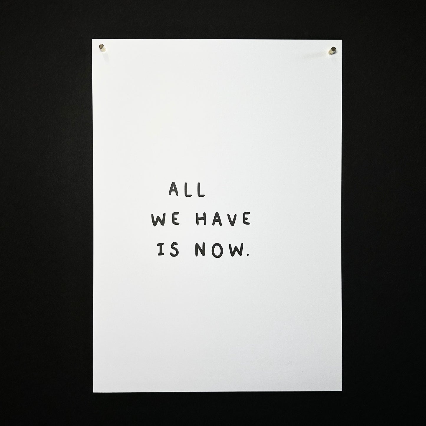 All we have is now / Poster