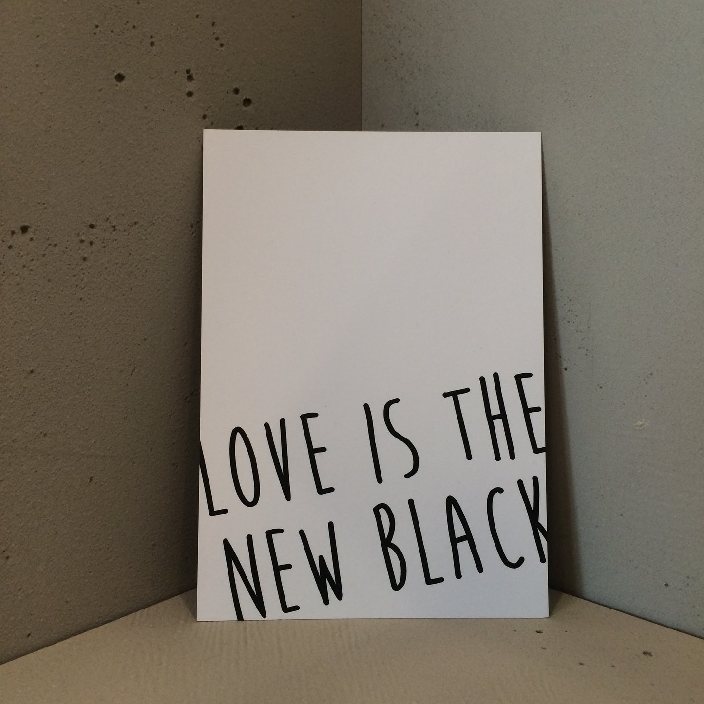 Love is the new black Scribble / Klappkarte