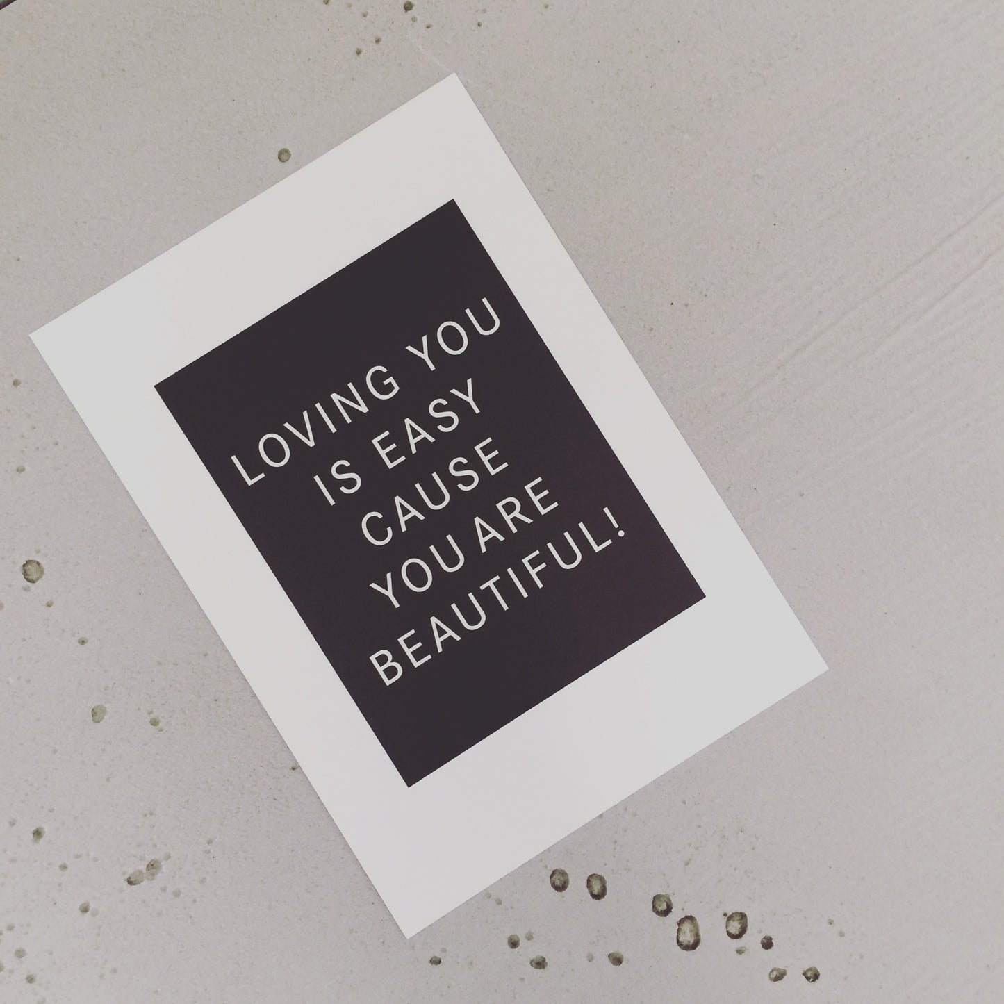 Loving you is easy
