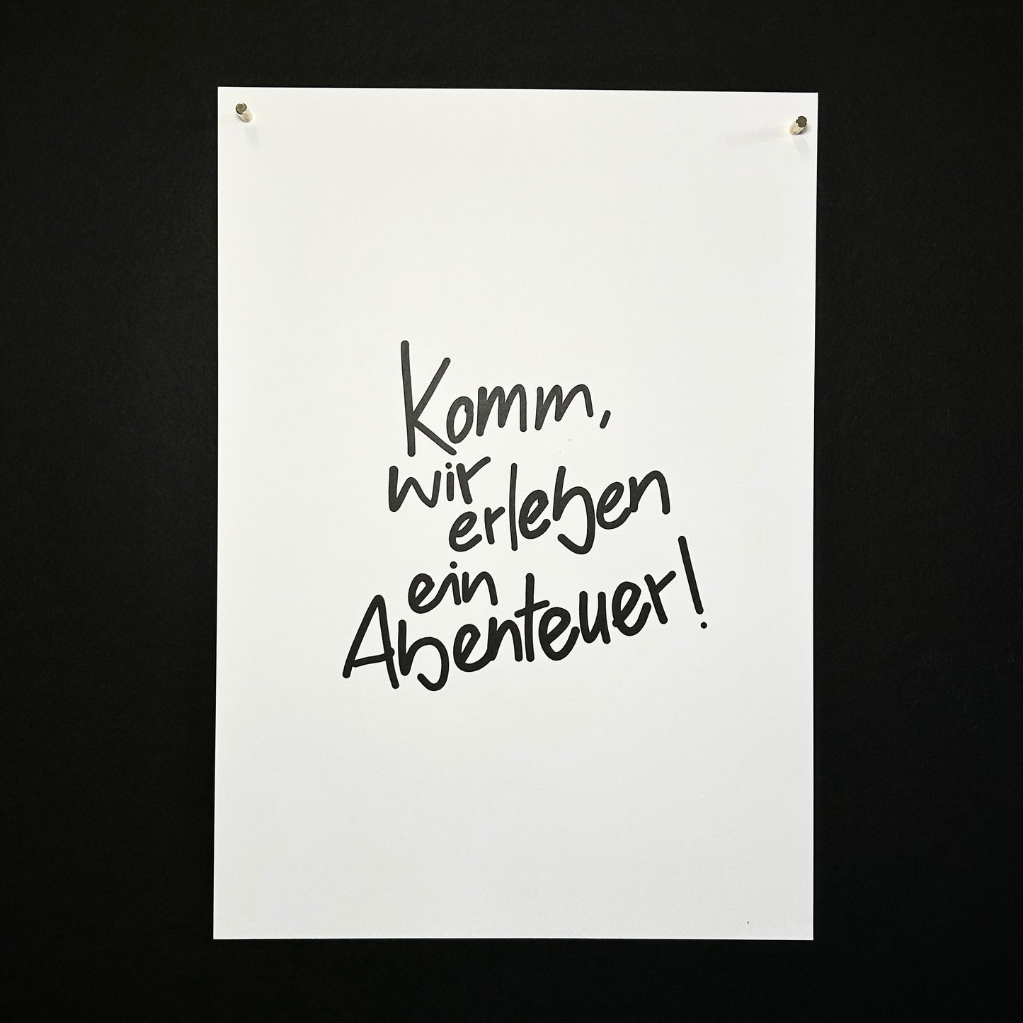 Komm, wir erleben ein Abenteuer / Poster