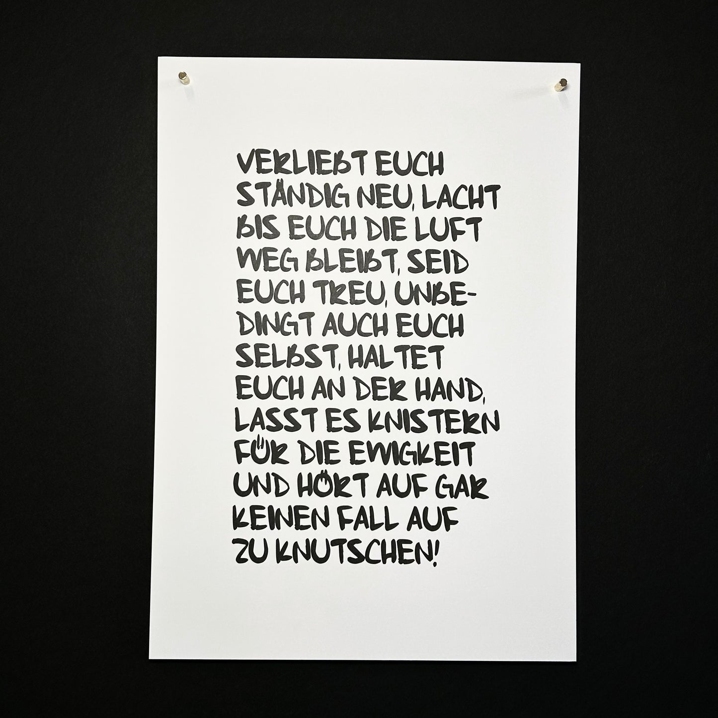 Verliebt euch / Poster