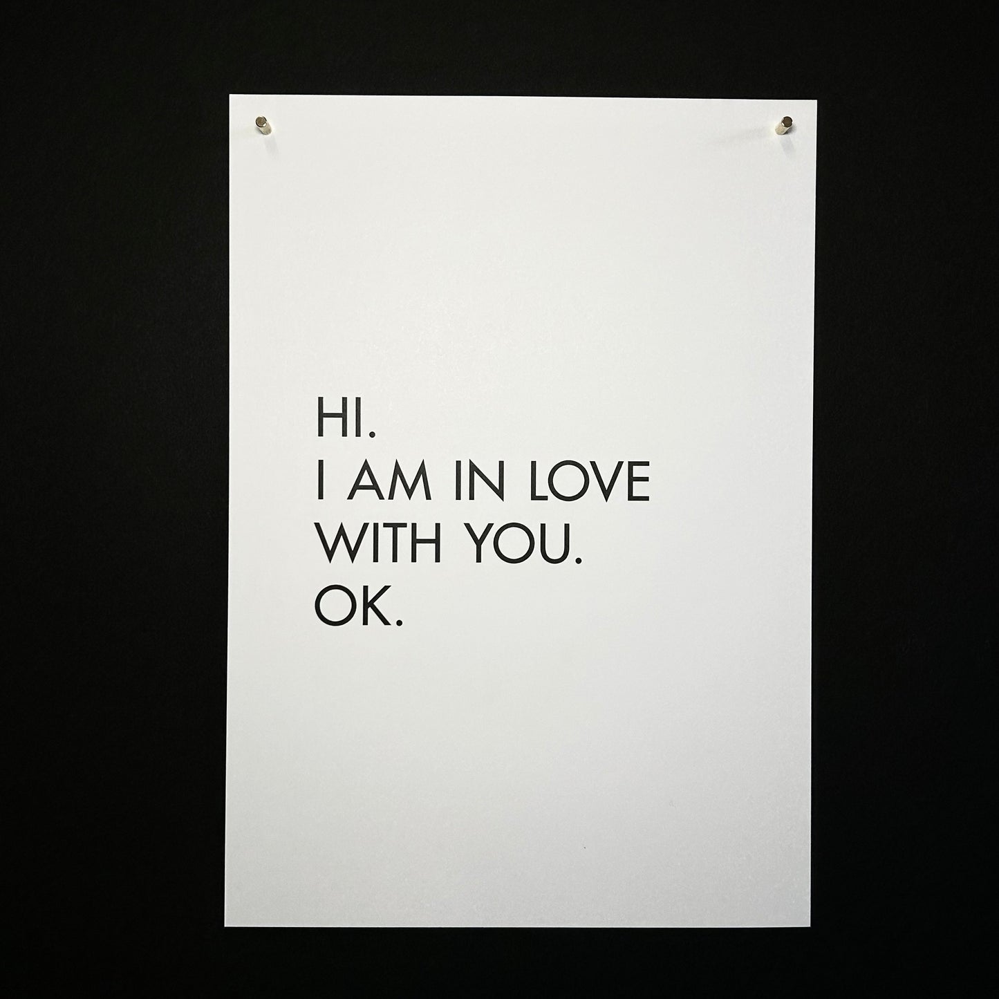 In love with you / Poster