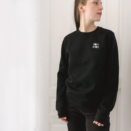 More Amore / Unisex Sweatshirt mit Stick